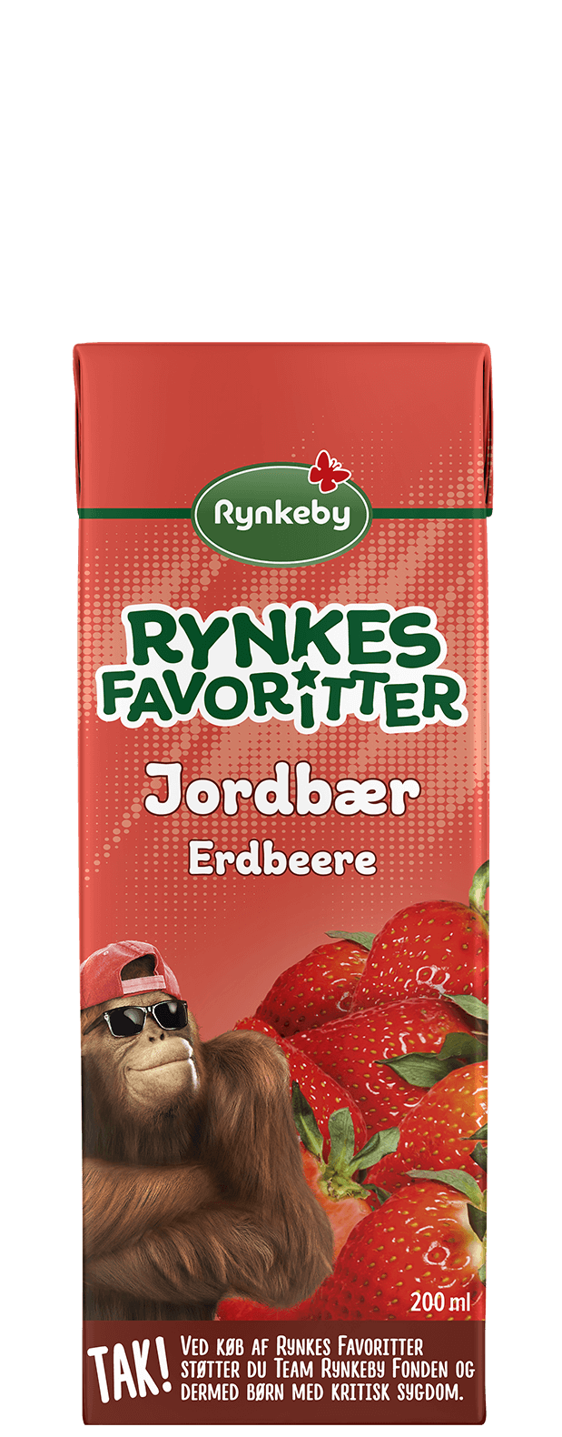 Rynkes Favoritter® Jordbær Frugtdrik